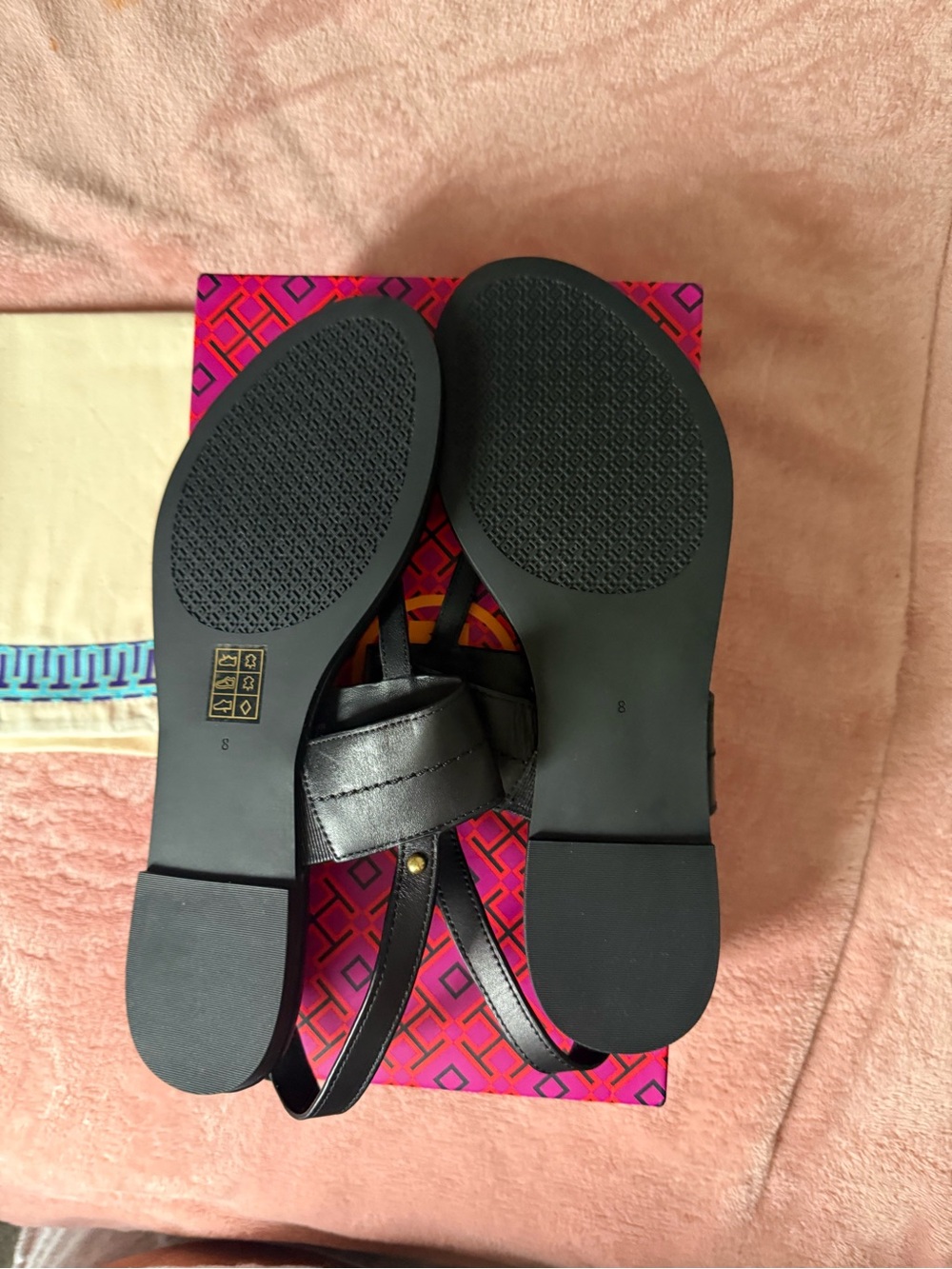 Tory Burch Eleanor T-Strap Sandals - Picture 5 of 6